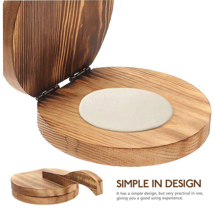 Wooden Dumpling Wrapper Maker Hand Press Dough Roller for Kitchen Cooking - 16.5CM.