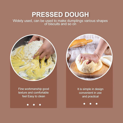 Wooden Dumpling Wrapper Maker Hand Press Dough Roller for Kitchen Cooking - 16.5CM.