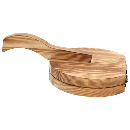 Wooden Dumpling Wrapper Maker Hand Press Dough Roller for Kitchen Cooking - 16.5CM.