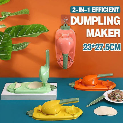 2in1 Dumpling Skin Chapati Maker Press Machine Wrapper Mould Handle Tools Pastry - Turquoise.