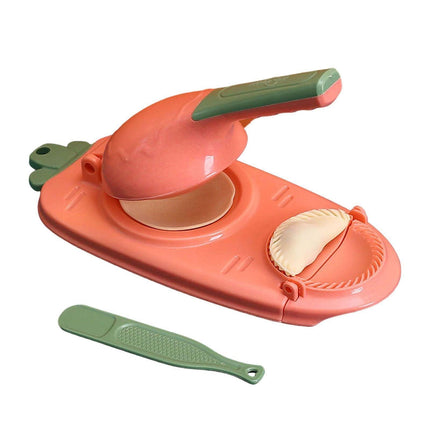 2in1 Dumpling Skin Chapati Maker Press Machine Wrapper Mould Handle Tools Pastry - Turquoise.