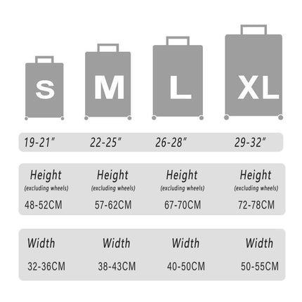 Thickened High Stretch Suitcase Dust-proof Luggage Protector Travel Case Cover - Blue-20inches.