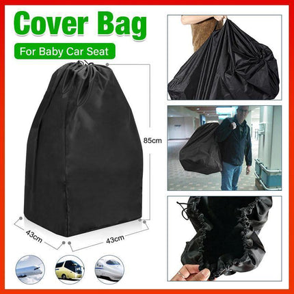 Universal Travel Bag for Carrier or Booster Seat Storage at Airport Gate.