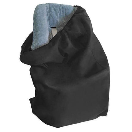 Universal Travel Bag for Carrier or Booster Seat Storage at Airport Gate.