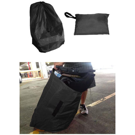 Universal Travel Bag for Carrier or Booster Seat Storage at Airport Gate.