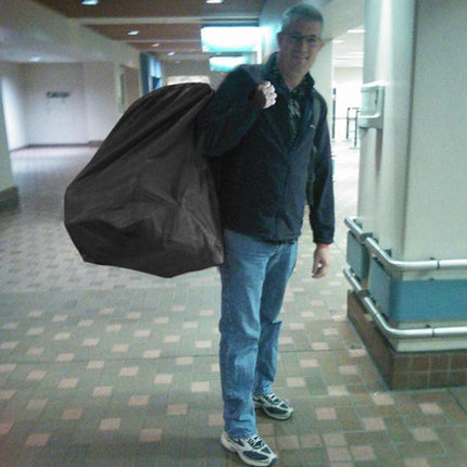 Universal Travel Bag for Carrier or Booster Seat Storage at Airport Gate.