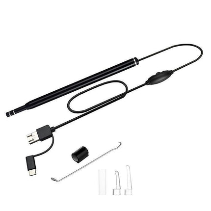 Led Ear Camera Cleaner Endoscope Otoscope Scope Pick Ear Wax Removal  Scoop Tool.