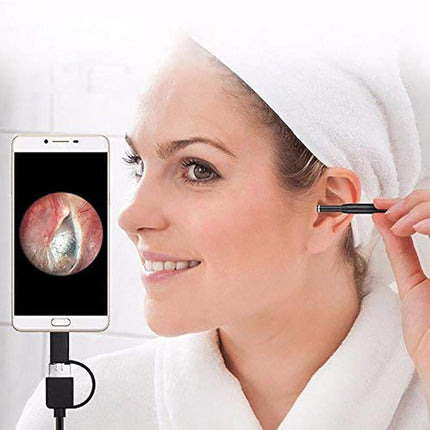 Led Ear Camera Cleaner Endoscope Otoscope Scope Pick Ear Wax Removal  Scoop Tool.