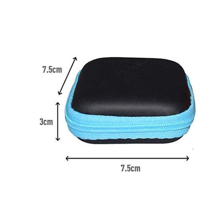 Portable Hard Case Pouch Storage Bag For Earphone Headphone Earbuds Cable - Yellow.