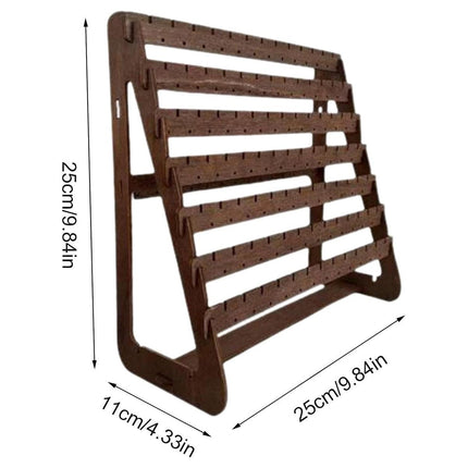 Vintage Wooden Earring Holder Jewelry Display Stand Organizer for Earrings.