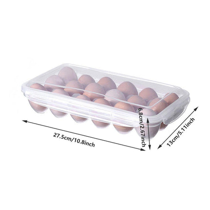 2x Eggs Keeper Trays 18 Slots Storage Box Containers Kitchen Refrigerator Holder.