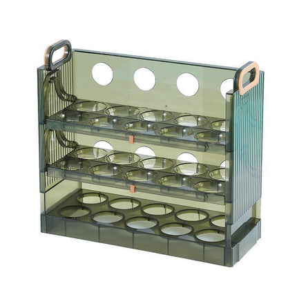 Refrigerator Egg Organizer Side Door Storage Tray Egg Carton Holder Kitchen Box.