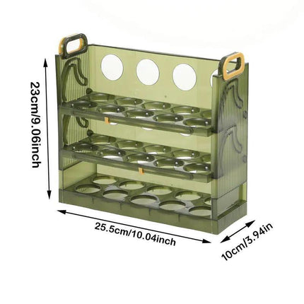 Refrigerator Egg Organizer Side Door Storage Tray Egg Carton Holder Kitchen Box.