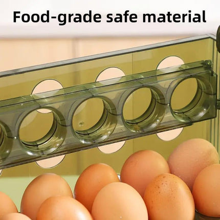 Refrigerator Egg Organizer Side Door Storage Tray Egg Carton Holder Kitchen Box.