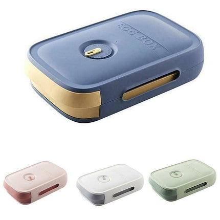 Drawer Type Eggs Tray Fruit Storage Box Kitchen Stacking Holder Food Container - White.