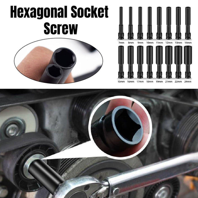 Hexagonal Socket Adapter Set for Electric Impact Wrench Power Drill Socket Tool - 8mm.