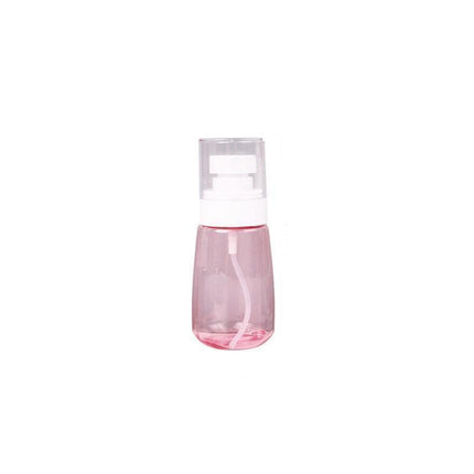 10pcs Portable Travel Emulsion Dispenser Bottle Press Pump Refillable Containers - Pink-30ml.
