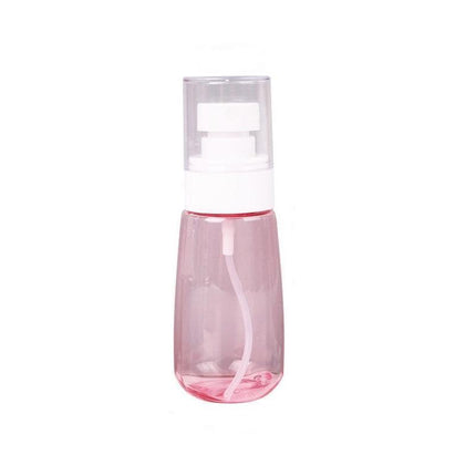 10pcs Portable Travel Emulsion Dispenser Bottle Press Pump Refillable Containers - Pink-30ml.