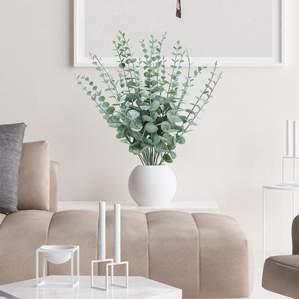 Artificial Eucalyptus Leaf Flowers Fake Green Plant Nordic Home Party Decor.