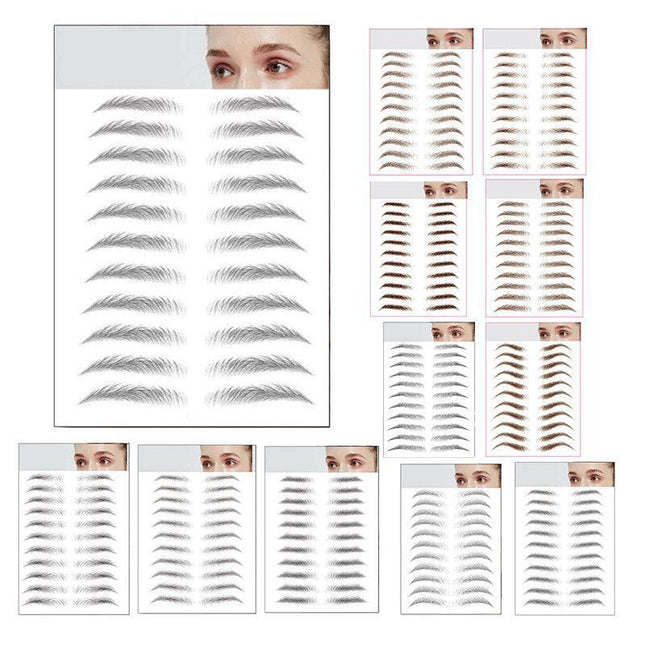 3D Waterproof Eyebrow Tattoo Sticker Hair-Like Natural Brows for Sparse Eyebrows - E09.
