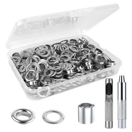 200 Sets 12mm Copper Metal Eyelet Grommet Tent Tarp Tool Tarpaulin Installation.
