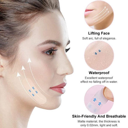 40PCS Invisible Face Lift Tapes V Shape Stickers for Makeup and Instant Slim Look.