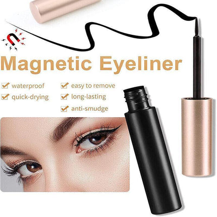 Magnetic False Eyelashes Natural Eye Lashes Extension Liquid Eyeliner Tweezer - Model 15.