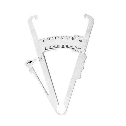 Body Fat Measurement Testing Caliper Skinfold Skin Fold Gym Weight Loss Test - Black.