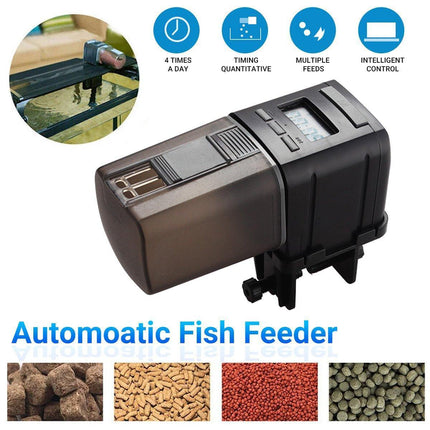 Automatic Fish Feeder Intelligent Timing Aquarium Large Capacity Food Dispenser.