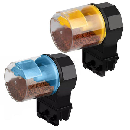 Intelligent Automatic Fish Feeder for Aquarium Large Capacity Timing Feeder - Yellow.