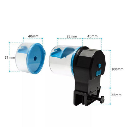 Intelligent Automatic Fish Feeder for Aquarium Large Capacity Timing Feeder - Yellow.
