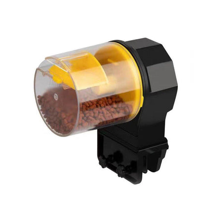 Intelligent Automatic Fish Feeder for Aquarium Large Capacity Timing Feeder - Yellow.