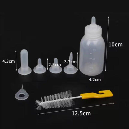 Puppy Kitten Feeding Bottle Set Pet Dog Cat Bady Nursing Water Milk Feeder 60ML.