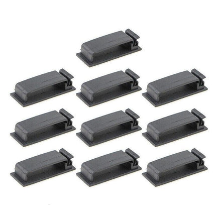 Adhesive Cable Clips Management Clamp Wire Organiser Rectangle Tidy Desk Holder.