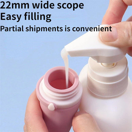 4pcs Travel Storage Bottles Set Refillable Silicone for Shampoo Lotion Cosmetics.