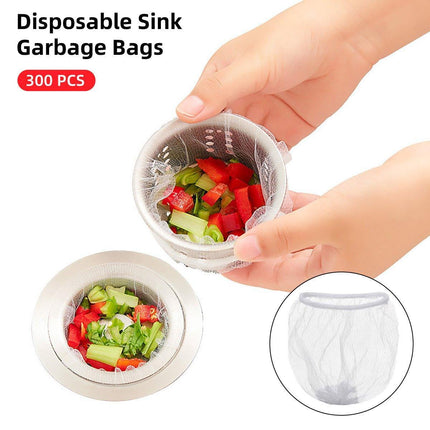 300pcs Disposable Kitchen Sink Strainer Anti Clogging Sewer Mesh Pocket Filter.
