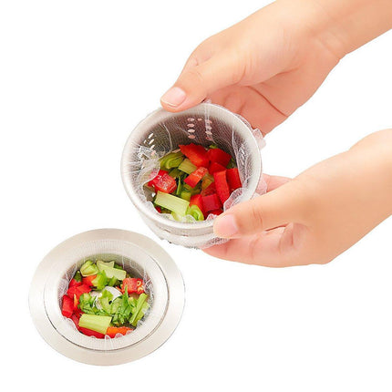 300pcs Disposable Kitchen Sink Strainer Anti Clogging Sewer Mesh Pocket Filter.
