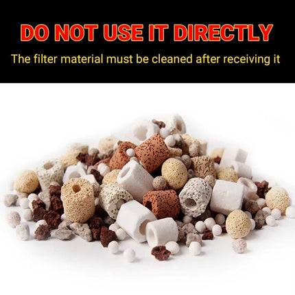 500g Fish Tank Water Filter Media Aquarium Filtration Material Sponge Pad - Far Infrared Breathing Ring.