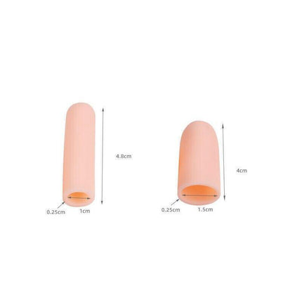 5Pcs Silicone Finger Protector Finger Caps Tube Anti-Slip Finger Cover Au Stock.