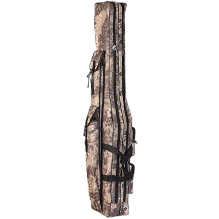 130cm Big Belly Fishing Tackle Bag Rod Storage Carry Case Outdoor Fishing Bag - Black.