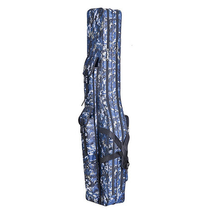 130cm Big Belly Fishing Tackle Bag Rod Storage Carry Case Outdoor Fishing Bag - Snake skin camouflage.
