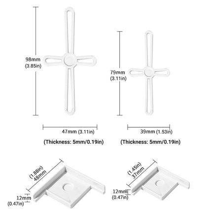 5pcs Plastic Fish Tank Base Bracket Corner Guard Stand Holder for Aquarium Tanks - Black-L.