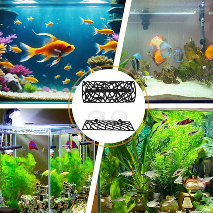 Aquarium Fish Resting Tunnel Hiding House for Betta Shrimp Small Fish Tank Decor - White.
