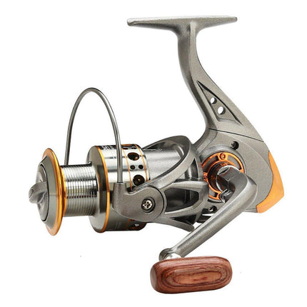 All-Metal Spinning Fishing Reel Sea Pole Fishing Gear Wire Cup Fishing Rod - 2000.
