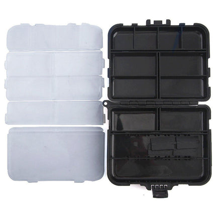 Fishing Accessories Storage Box with Hand Rope Hook Organizer for Fishing Gear - Large.