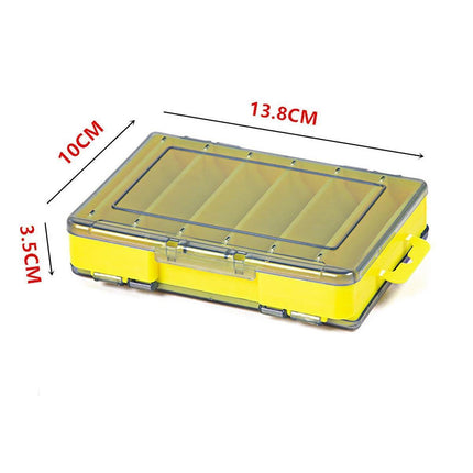 Multifunctional Fishing Bait Storage Box Accessories Gear Organizer Tool Box - Blue-S.