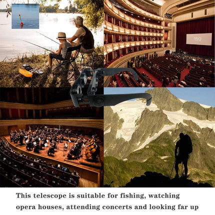 Fishing Binoculars Multifunctional Outdoor Glasses Waterproof HD Lens Sports.
