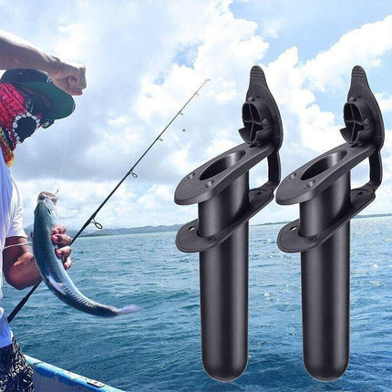 2Pcs With Cap Cover Fishing Boat Rod Holder For Kayak Pole Bracket Flush Mount.