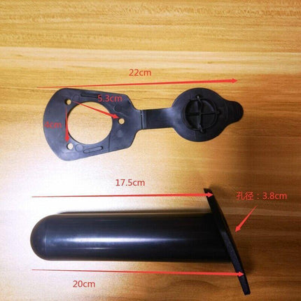 2Pcs With Cap Cover Fishing Boat Rod Holder For Kayak Pole Bracket Flush Mount.