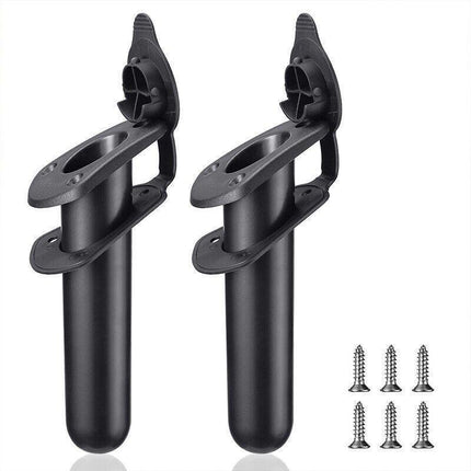 2Pcs With Cap Cover Fishing Boat Rod Holder For Kayak Pole Bracket Flush Mount.